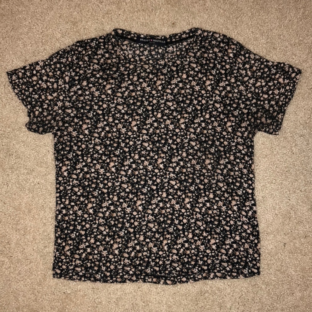 Floral Brandy Melville T Shirt